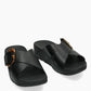 Ciabatte Lulu Leather Cross Slides